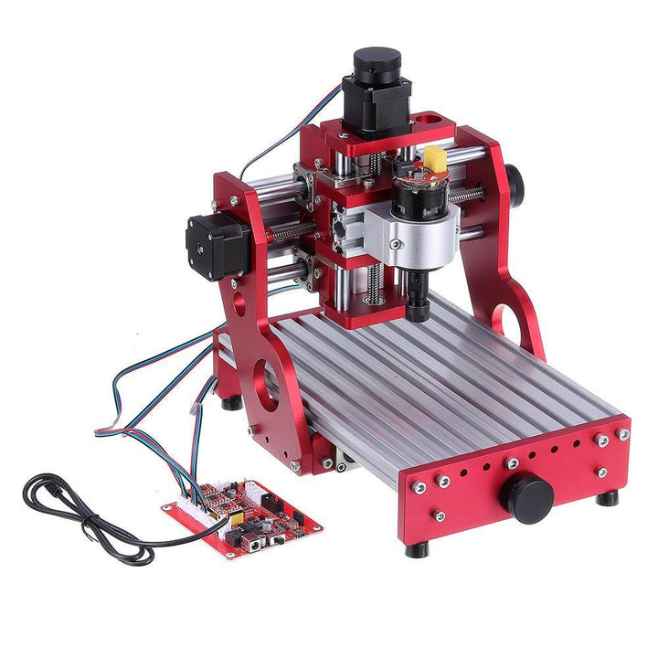 Red 1419 3 Axis Mini DIY CNC Router Standard Spindle Motor Wood Carving Engraving Machine Milling Engraver Woodworking