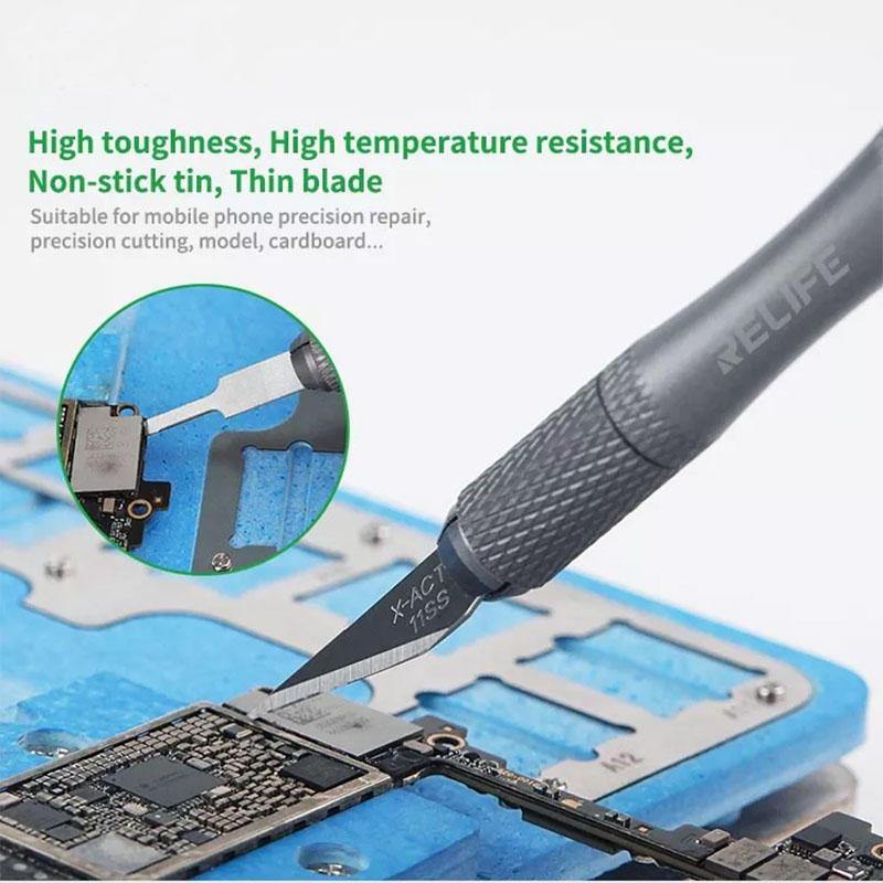 Relife 8 in 1 CPU IC Glue Remover Motherboard BGA Chip Glue Cleaning Scraping Pry DIY Scrapbooking Crafts Carving Blade