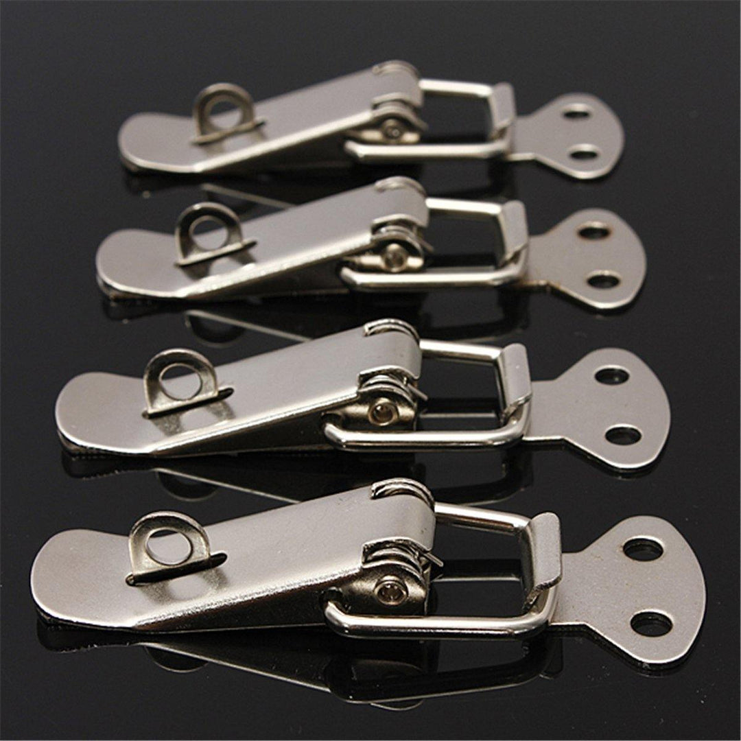 4PCS Case Box Chest Spring Stainless Tone Lock Toggle Latch Catch Clasp