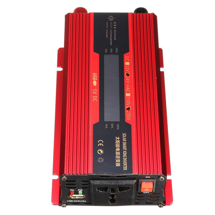 4000W Peak LCD Solar Power Inverter DC12/24V to AC 110V/220V Converter