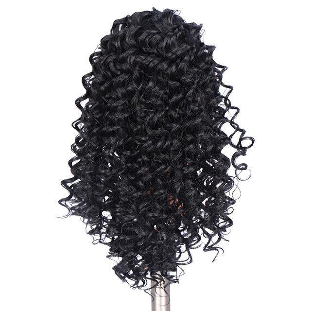 14 Inch Mid-Length Curly Ponytail With Clip - Soft Fluffy Chemical Fiber Wig Piece