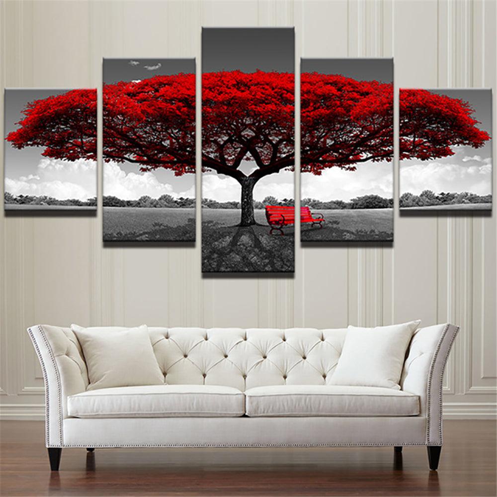 5 Panels Unframed Modern Canvas Art Oil Painting Picture Room Wall Art Pictures Home Wall Decoration Supplies