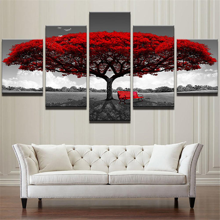 5 Panels Unframed Modern Canvas Art Oil Painting Picture Room Wall Art Pictures Home Wall Decoration Supplies