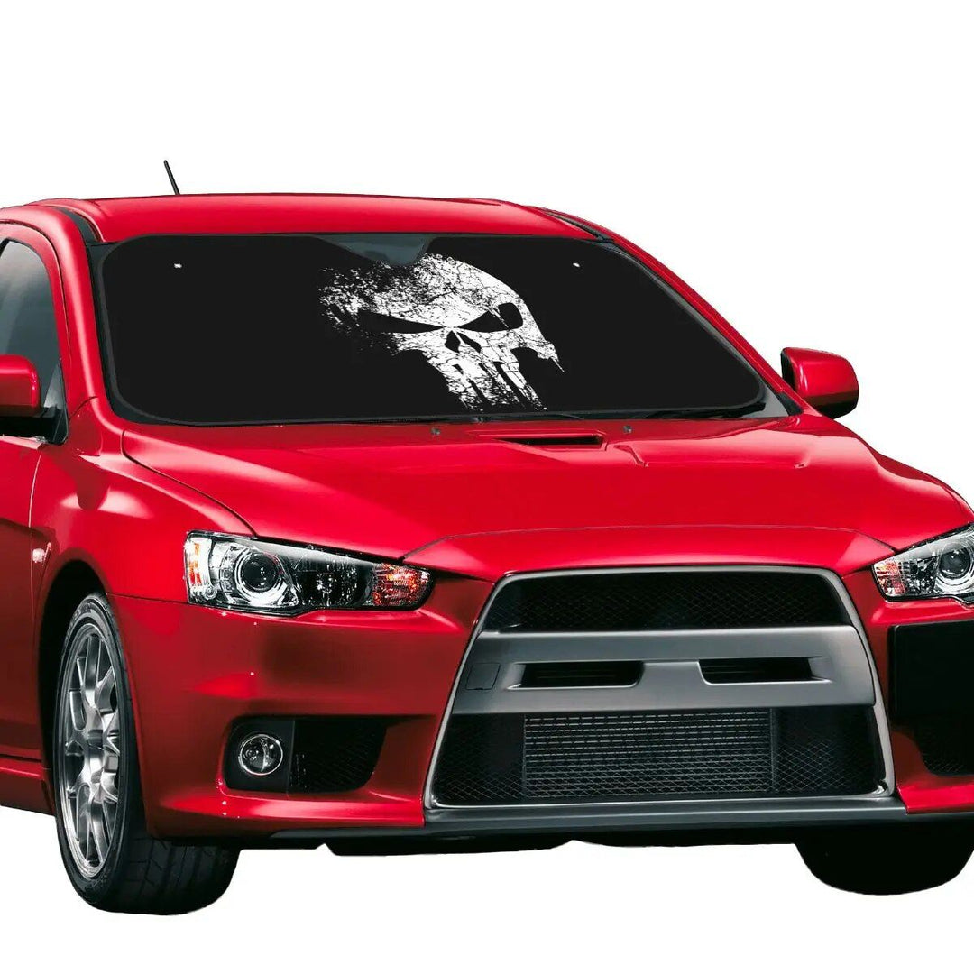 Punisher Skull Car Sunshade ‚Äì Cute Auto Windshield Protector 76x140cm