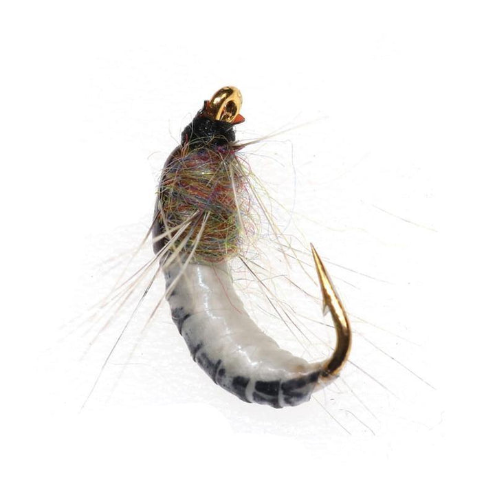 Hot 6Pcs/Set #12 Realistic Nymph Scud Fly for Trout Fishing Artificial Insect Bait Lure Simulated Scud Worm Fishing Lure (1)