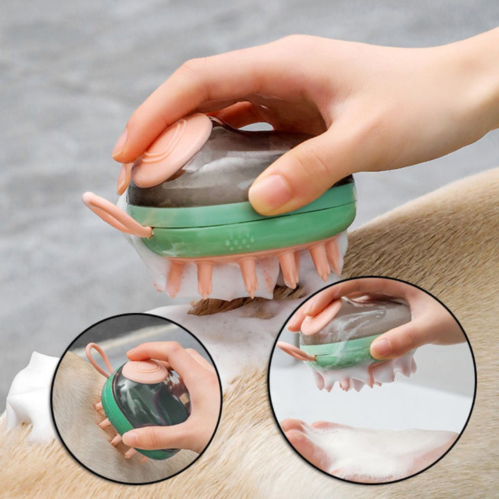 Zylo 2-in-1 Pet Bathing & Grooming Brush