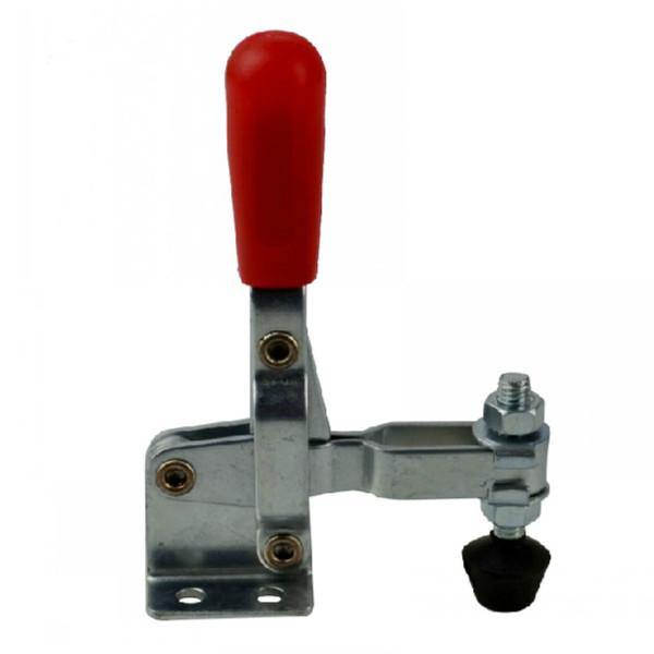 102B Red Plastic Covered Handle Vertical Hand Tool Toggle Clamp 100kg - MRSLM