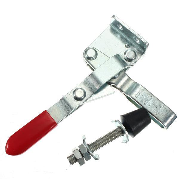 102B Red Plastic Covered Handle Vertical Hand Tool Toggle Clamp 100kg