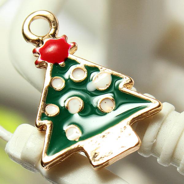 11 Mixed Gold Christmas Gifts Charms Tree Deer Snowflake Pendant Decorations - MRSLM