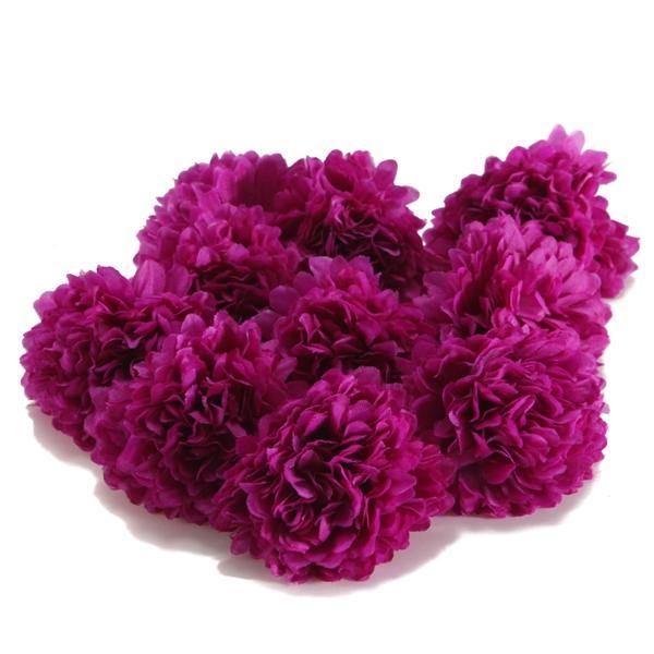 10Pcs Artificial Daisy Mum Flower Silk Spherical Heads Bulk Home Party Wedding Decor