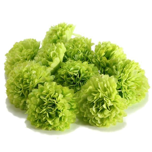 10Pcs Artificial Daisy Mum Flower Silk Spherical Heads Bulk Home Party Wedding Decor