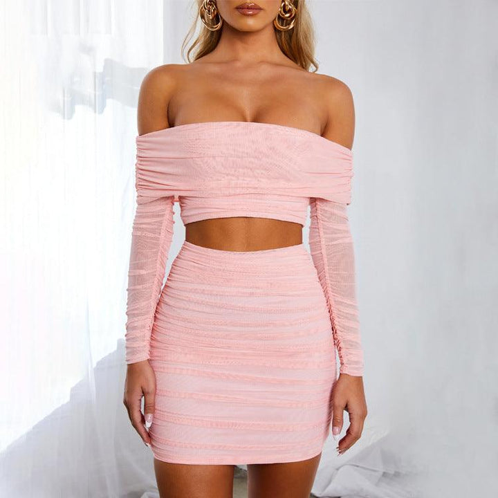 New Sexy Pleated One Shoulder Skirt