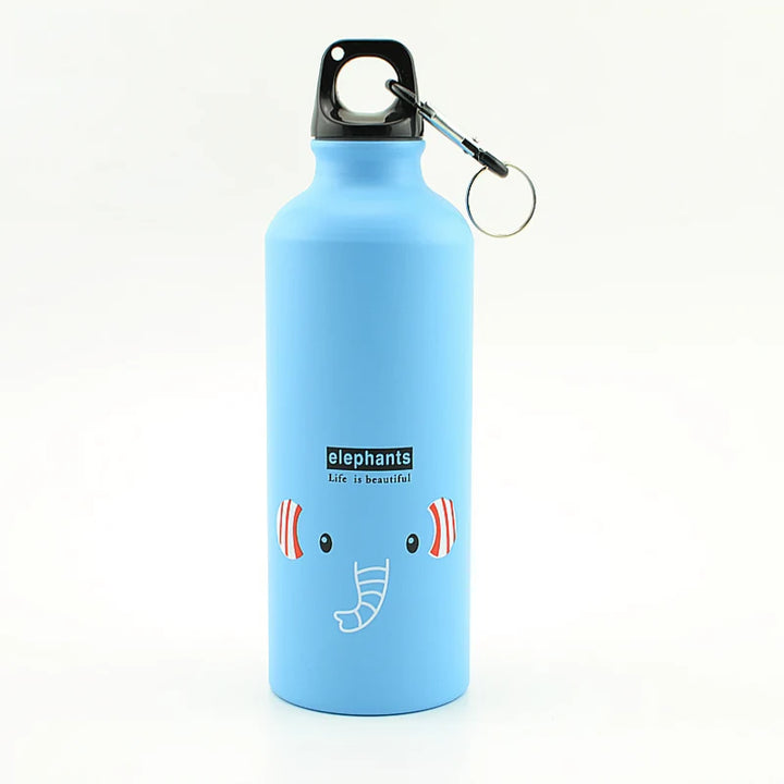 Portable 500ml Aluminum Alloy Water Bottle for Camping and Cycling