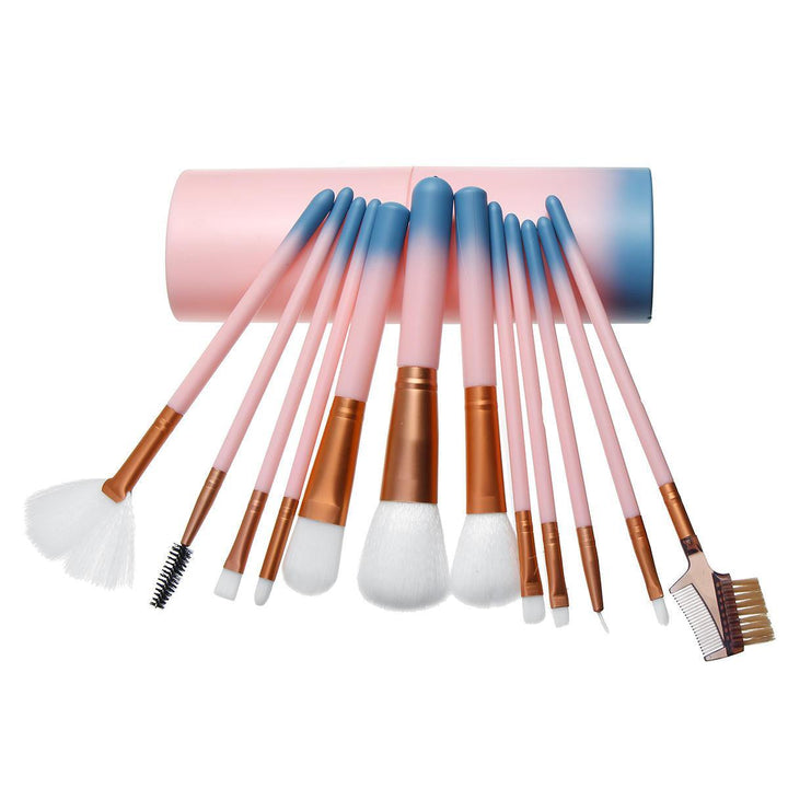 12Pcs Makeup Brushes Set Foundation Powder Eyeshadow Cosmetic Brush Tools