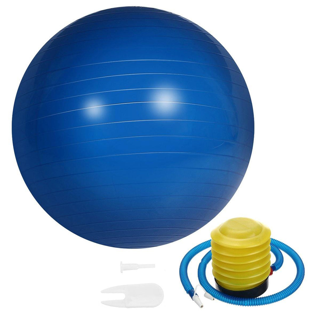 45cm Yoga Ball Fitness Sport Pilate Birthing Exercise Massage Gym Ball With Pump - MRSLM