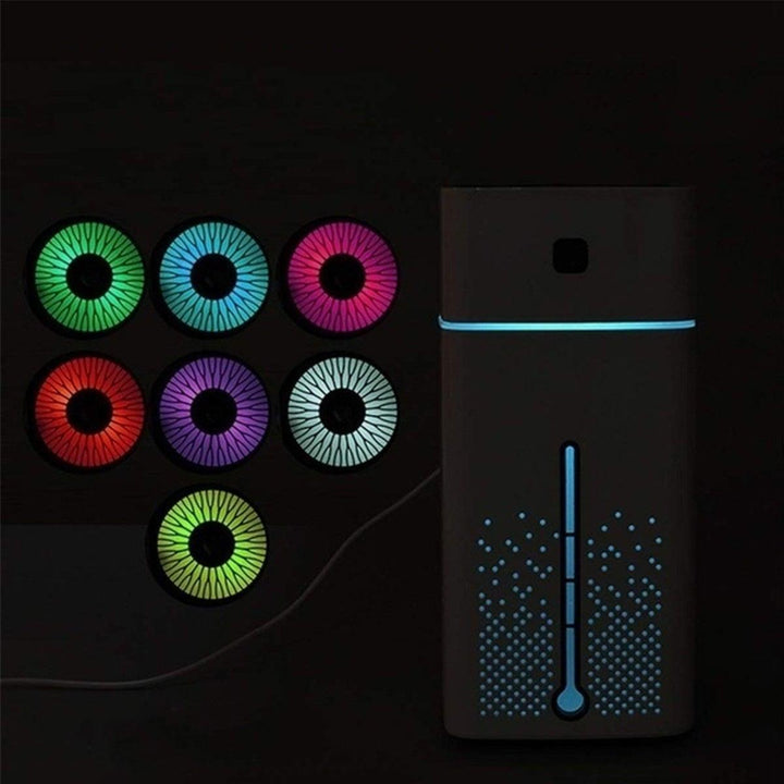 1000ml Ultrasonic Air Humidifier Purifier USB 7 Color LED Lights Quiet Mist Diffuser