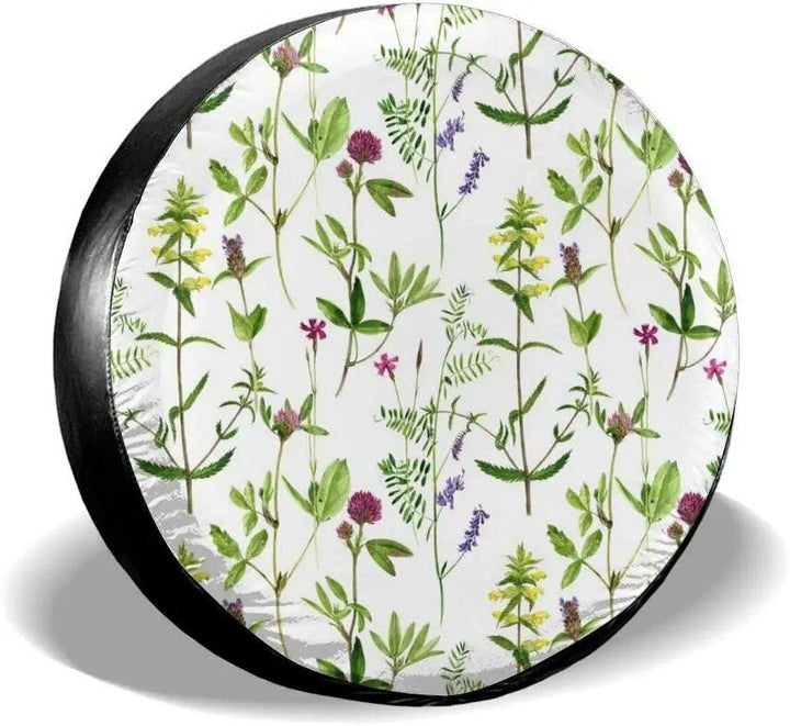 Charming Floral Backup Camera Tire Cover for SUV, Jeep, RV ‚Äì Weatherproof Polyester Accessory