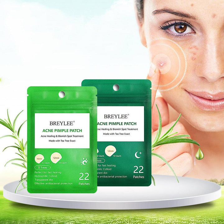 22Pcs Tea Tree Acne Stickers Daily + Night Acne Stickers To Fade Acne Marks Ultra-thin