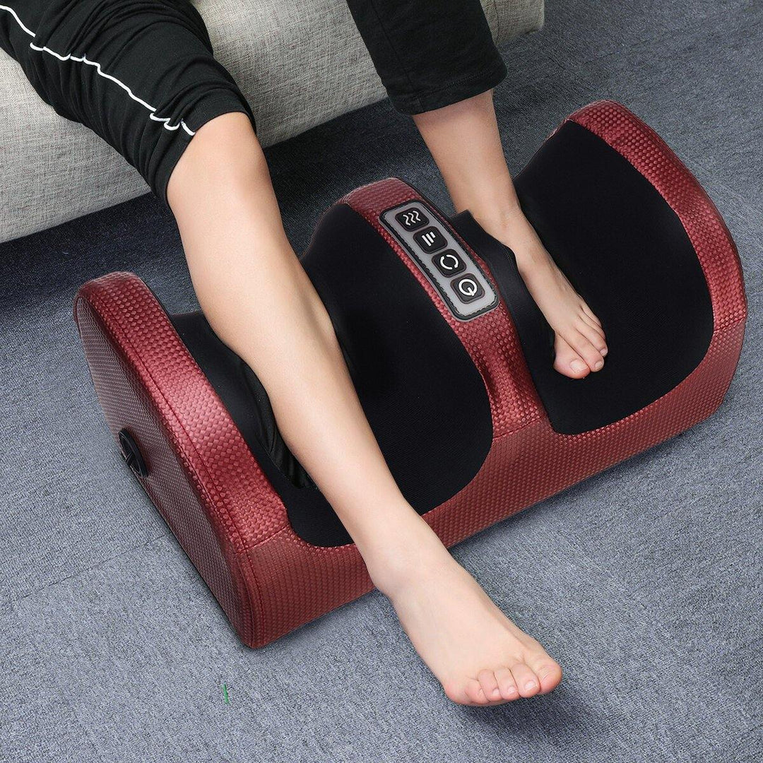 3 Levels Electric Foot Massager Calf Leg Air Compression Hot Compress Massage Machine Foot Care