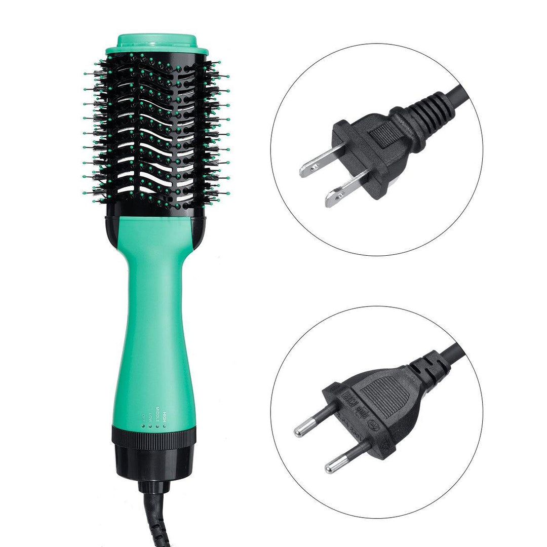 3 in 1 Electric Hair Dryer Comb Portable Negative Ion Ceramic Heating Hair Comb Multi-Functional Curling Hair Styling Tool