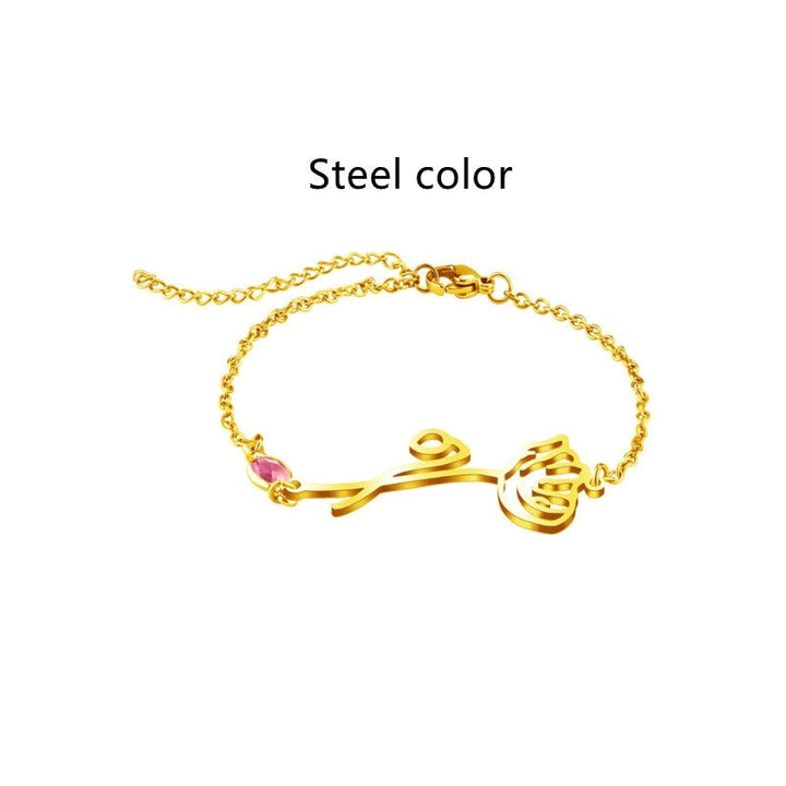 Flower Bracelet For Women With Crystal Birthstone Christmas