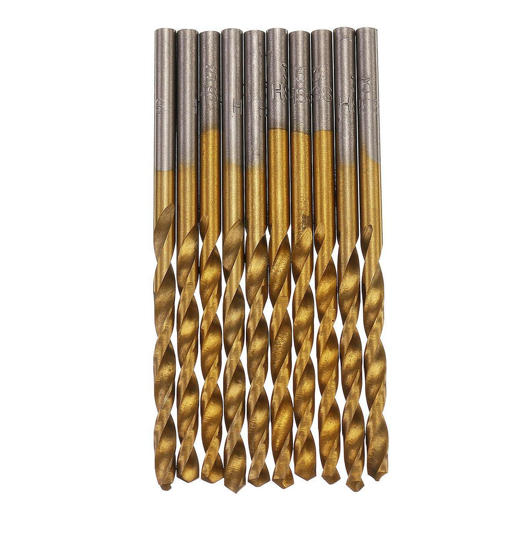 50pcs Titanium Coated High Speed Steel Twist Drill Bit1/1.5/2/2.5/3mm Twist Drill BitWoodworking - MRSLM