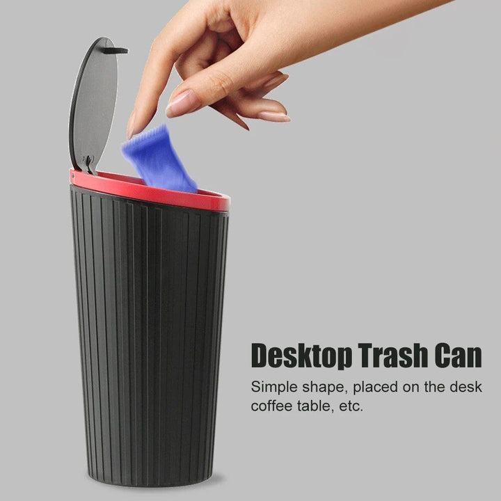 Compact Car Trash Bin with Press Lid