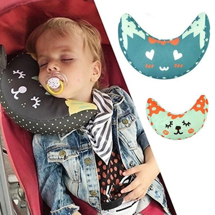 Soft Cotton Car Neck Pillow for Children - Premium Headrest Pad & Shoulder Support Cushion