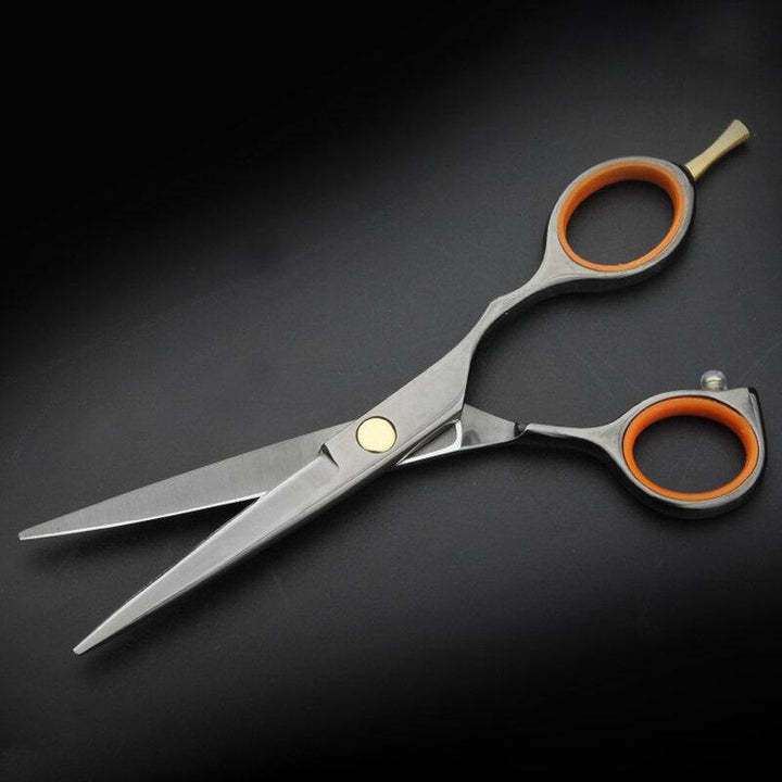 5.5 inch Cutting Thinning Styling Tool Hair Scissors Stainless Steel Salon Hairdressing Shears Regular Flat Teeth Blades - MRSLM