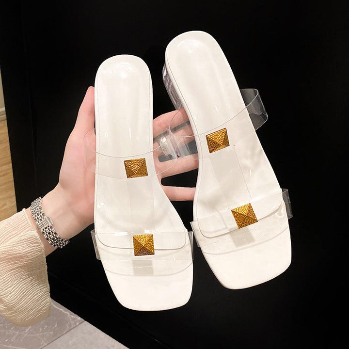 High Heel Slippers 2021 Summer New Fashion Trend Korean Version