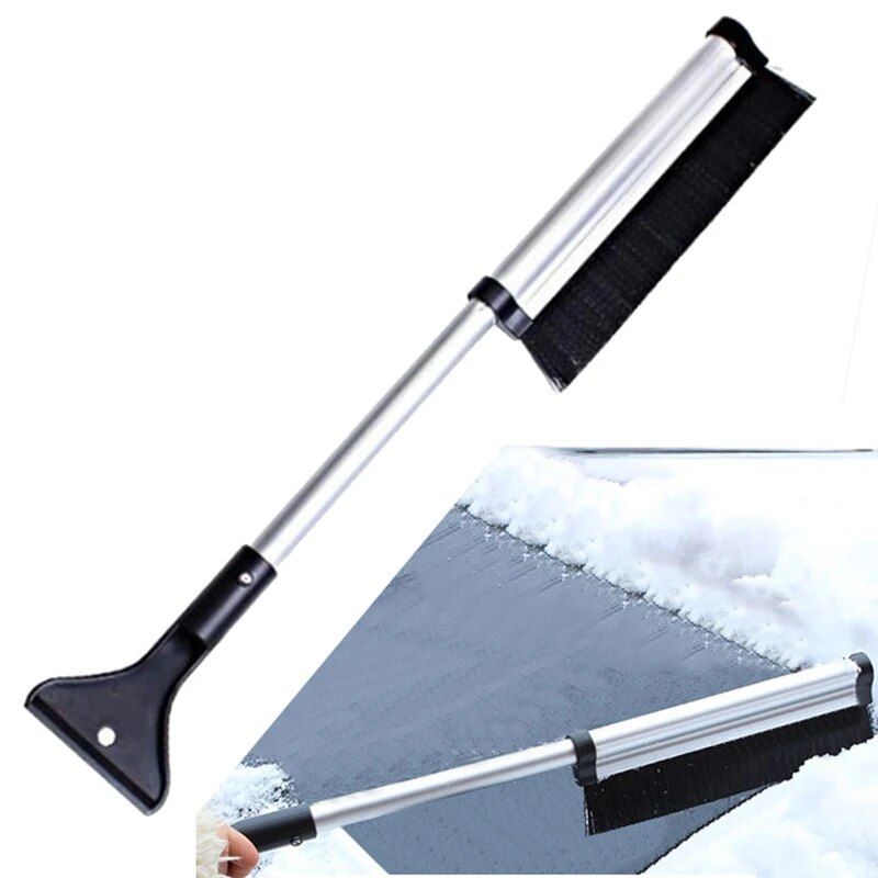 Extendable Car Ice Scraper with Snow Brush: Quick and Efficient Winter Cleaning