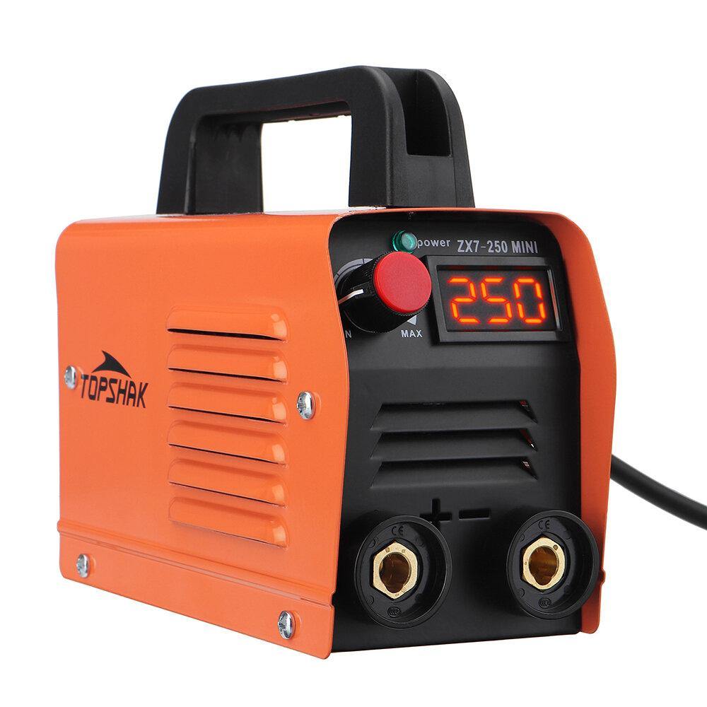 Topshak ZX7-250 250A 110V Mini Electric Welding Machine Portable Current Digital Display IGBT Welder Weld Tool