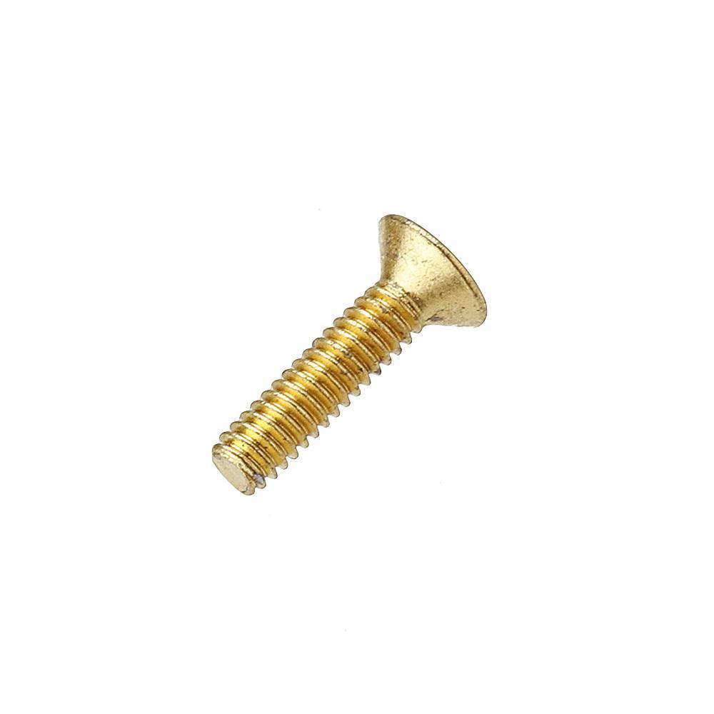 Suleve‚Ñ¢ M2AH1 50Pcs Titanium Plated M2 Hex Socket Flat Head Countersunk Screws Alloy Steel 12.9 Grade Screw Bolt M2*8