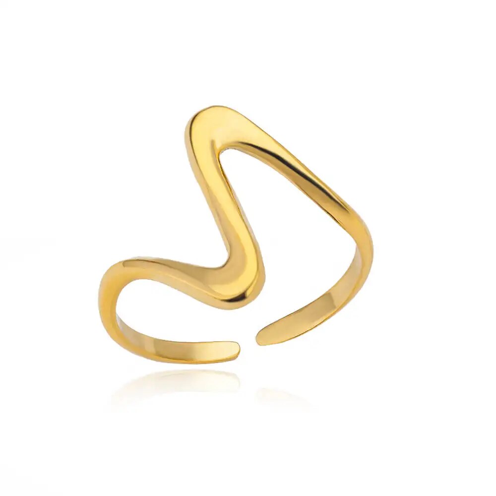 Chic Stainless Steel Minimalist Rings for Women