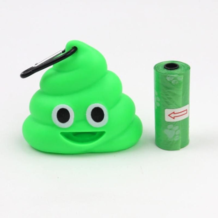 Compact & Playful Silicone Poop Bag Dispenser for Pets