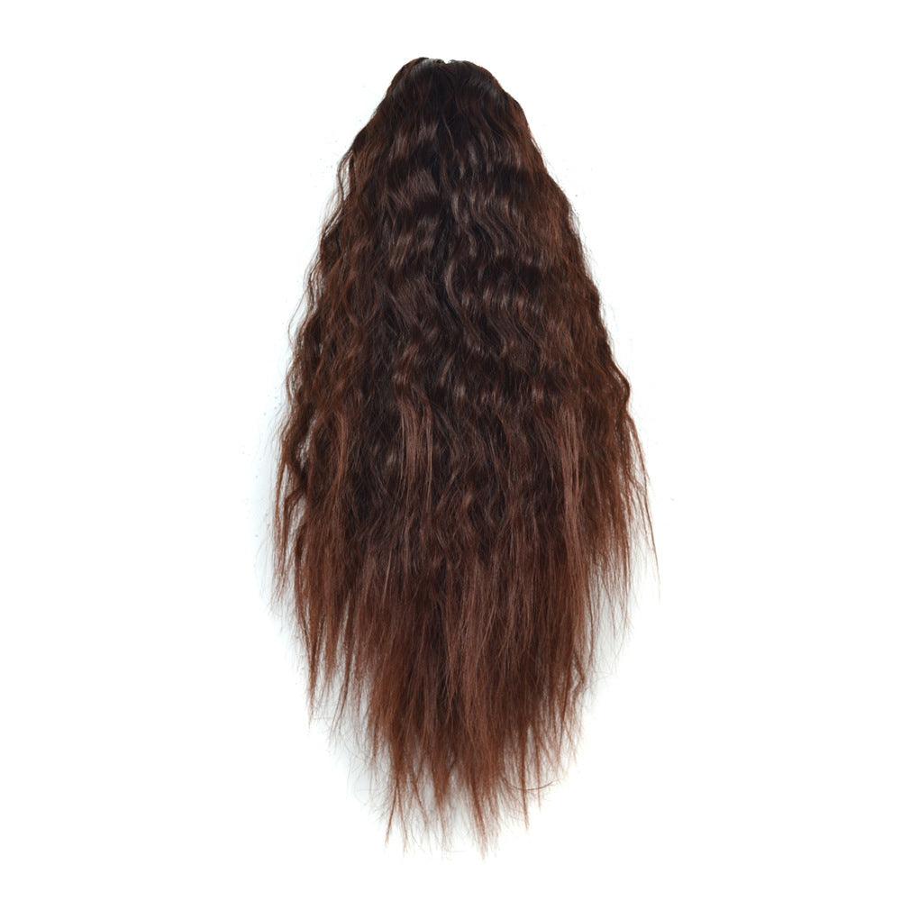 35cm 5 Colors Extension Girl Corn Wavy Fluffy Ponytail Wig