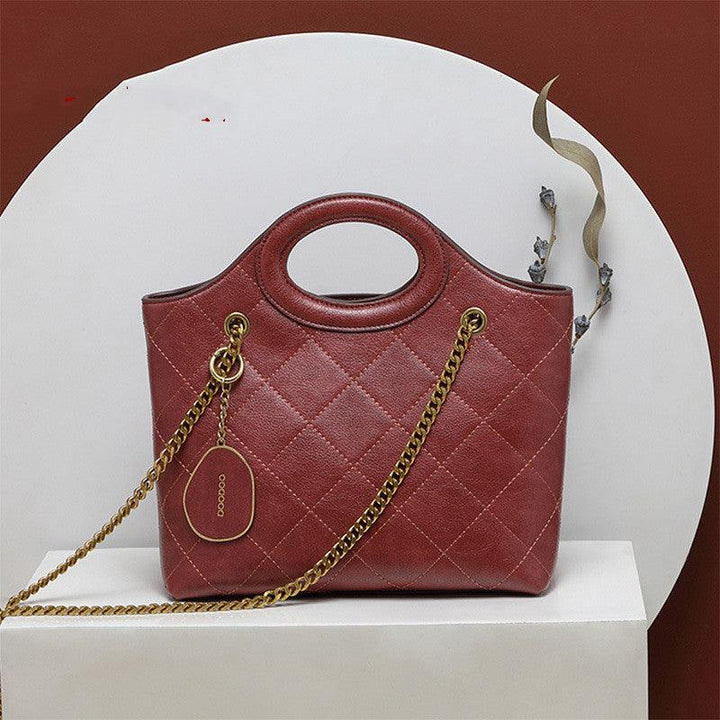 Bag Women 2021 New Fashion Ins Lingge Chain Bag Simple