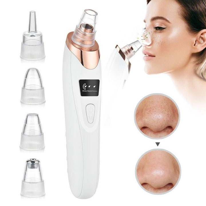 Multi-Functional Electric Blackhead Remover Vacuum with Customizable Suction & Interchangeable Heads