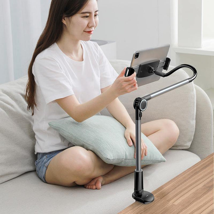 Baseus Lazy Holder for Bed Desk Desktop Office Kitchen Phone Holder Long Arm Flexible Mobile Phone Stand Holder Tablet Clip Bracket for Smart Phone Tablet