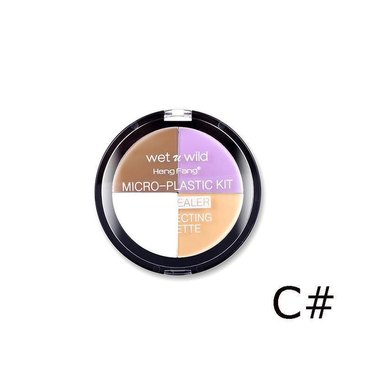 3 Style 4 Colors Natural Concealer Foundation Base Face Cream Make Up Bronzer Long Lasting