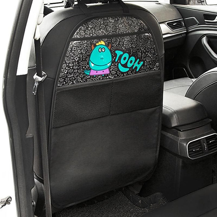 Kid-Friendly Car Seat Protector with Storage