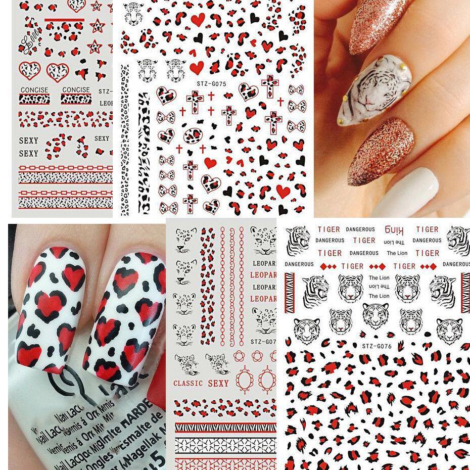 3D Nail Art Stickers Rose Cupid Eros Love Lip Adhesive Valentine's Day Stickers