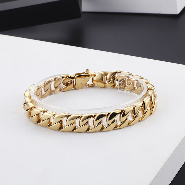 Fashion Polishing Stainless Steel Men's Bracelet