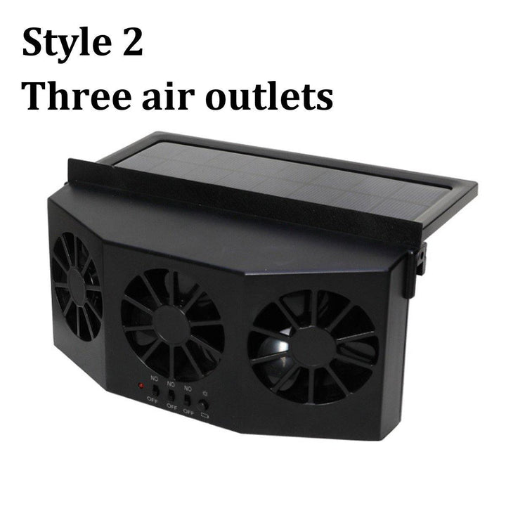 4500Rpm Solar Powered Car Auto Vehicle Window Air Vent Exhaust Cooling Box Fan Ventilation for Outdoor Travel