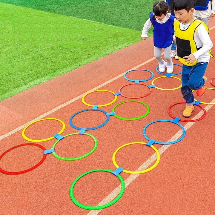 Kids Outdoor Hopscotch Ring Jumping Game