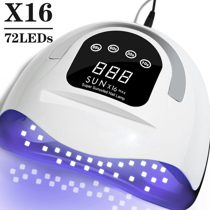 320W High Power UV LED Nail Lamp with 4 Timers & Smart Sensor