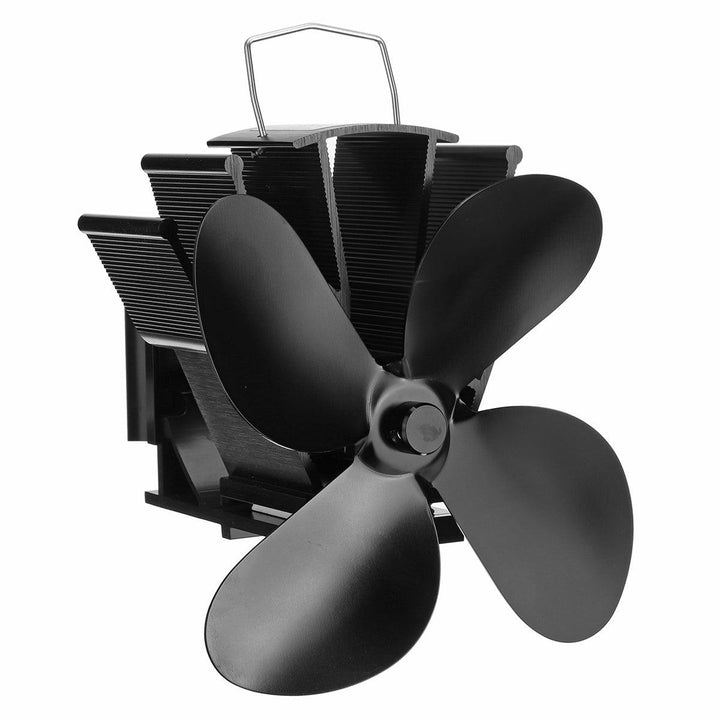 4/5 Blade Eco-friendly Stove Fan Low Noise Home Fireplace Fan Efficient Heat Distribution