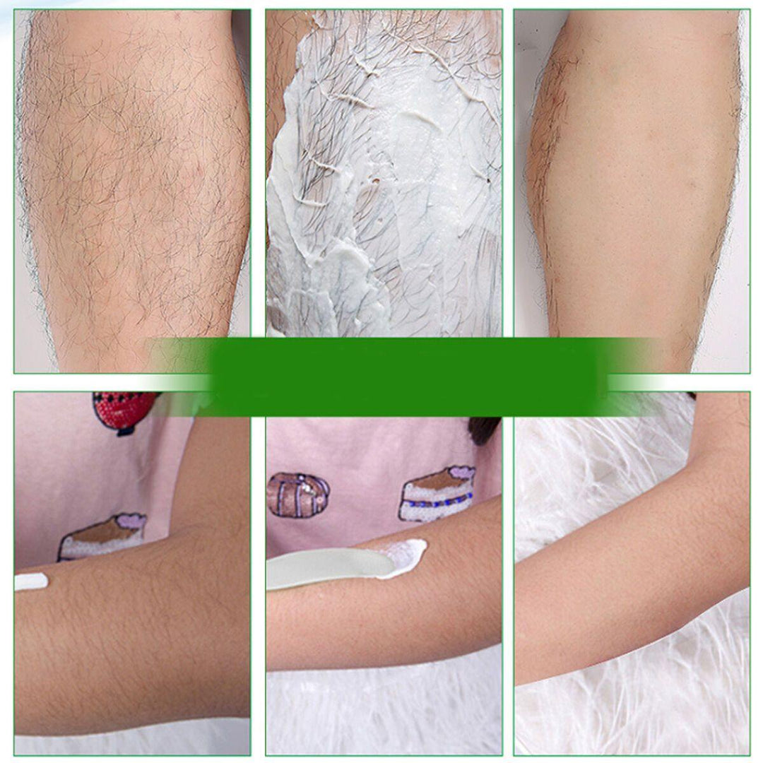 150g Unisex Depilatory Bubble Green Leaves Hair Removal Cream Body Leg Armpit