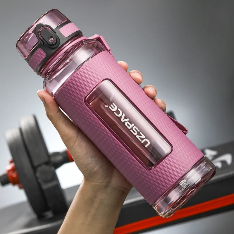 Leak-Proof Portable Sports Water Bottle with Wide Mouth & Tea Infuser