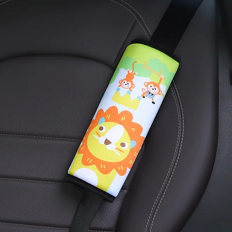 Kid's Comfort Car Seatbelt Protector with Cartoon Design